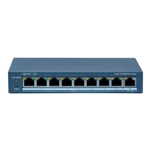 Switch réseau Hikvision DS-3E1309P-EI/M 9 ports PoE+ Gigabit géré sans ventilateur