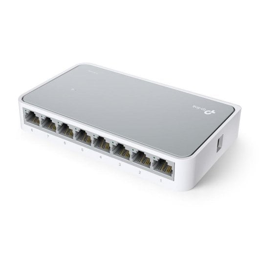 Switch TP-Link TL-SF1008D 8 ports Fast Ethernet blanc, montage mural
