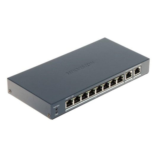 Switch Hikvision DS-3E1510P-EI/M 8 puertos Gigabit PoE+ 2 Uplink vigilancia