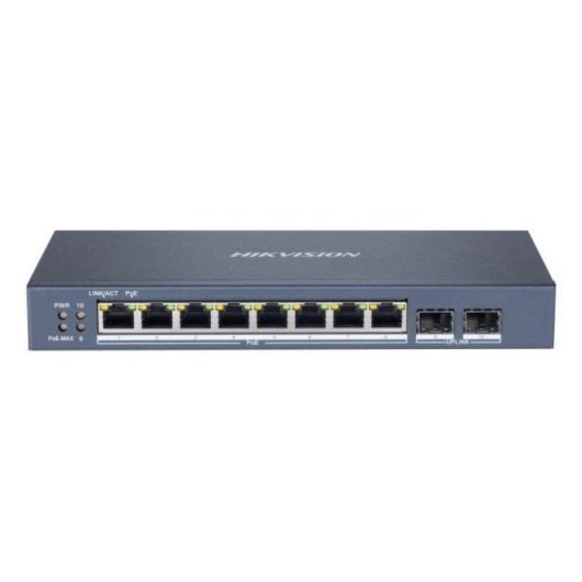 Switch Hikvision DS-3E1510P-SI 8 Puertos Gigabit PoE+ Gestionado L2 Metalico