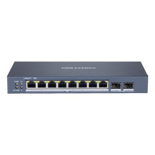 Switch Hikvision DS-3E1510P-SI 8 Puertos Gigabit PoE+ Gestionado L2 Metalico