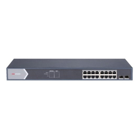 Switch gestionado Hikvision DS-3E1518P-SI 16 puertos PoE+ 2 SFP 225W rack