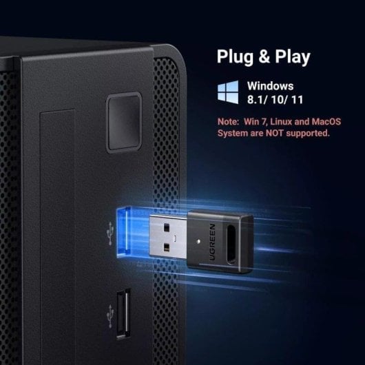 Adaptateur Bluetooth Ugreen CM591 Bluetooth 5.3 Portée 20 m USB Noir