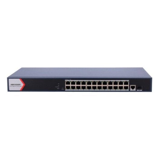 Switch Hikvision DS-3E1526P-EI/M 24 Puertos PoE+ 1 SFP 1 RJ45 Gestionado 230W Rack