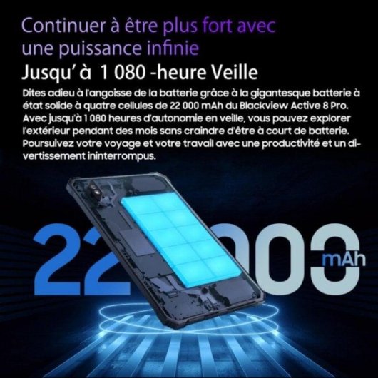 Tablet Blackview Active 8 Pro 4G 10,36" 8GB 256GB Negro