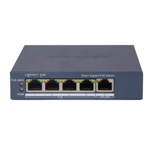 Switch Hikvision DS-3E1505P-EI 5 puertos Gigabit PoE gestionado metálico 45 W