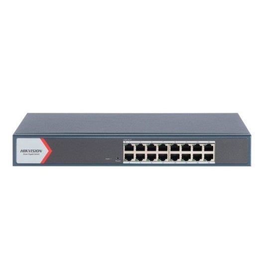 Switch Hikvision DS-3E1516-EIV3 16 Puertos Gigabit PoE Protección Gestión