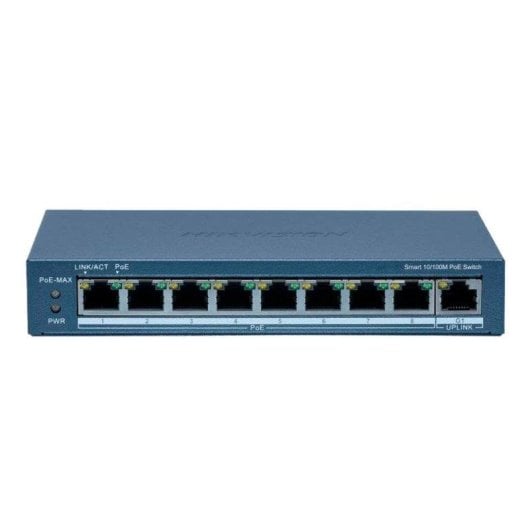 Switch Hikvision DS-3E1309P-EI(B) 9 Puertos Gigabit PoE+ Gestión Avanzada