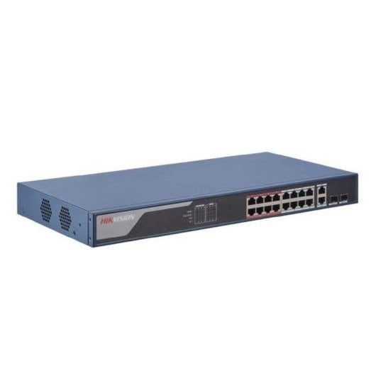 Switch PoE Hikvision DS-3E1318P-EI(B) 16 Puertos Fast Ethernet y 2 Combo SFP Gestionado