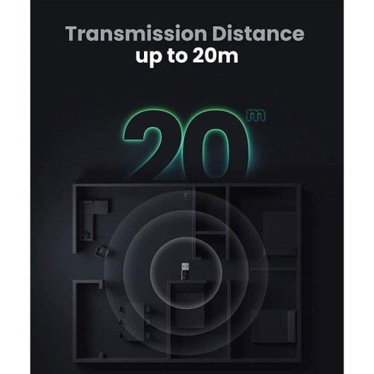 Adaptateur Bluetooth 5.0 Ugreen PS Switch Noir Transmission 10 m Dual Audio