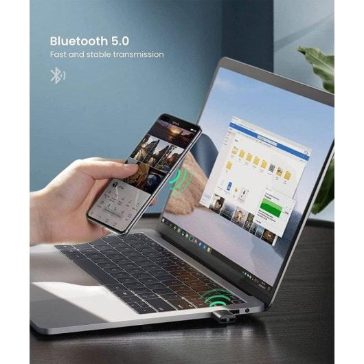 Adaptateur Bluetooth 5.0 Ugreen PS Switch Noir Transmission 10 m Dual Audio