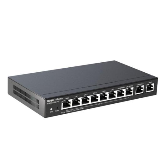 Router con cable Ruijie RG-EG310GH-P-E 10 puertos RJ-45 GbE PoE y gestión web