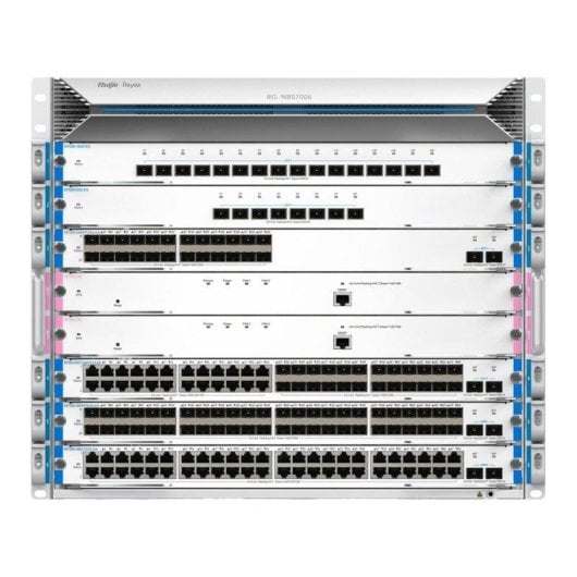 Switch Ruijie RG-NBS7006 Modular 288 Puertos Gigabit 9U Alta Capacidad