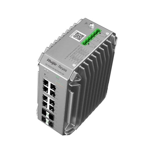 Switch Ruijie RG-NIS3100-8GT4SFP-HP 8 Puertos Gigabit PoE+ 4 SFP Gestión Cloud Industrial