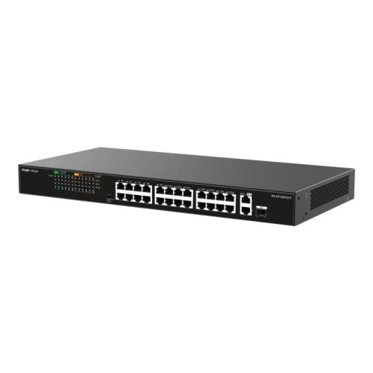 Switch Ruijie RG-ES126FGS-P 24 Puertos PoE+ 370W Gigabit Uplink SFP