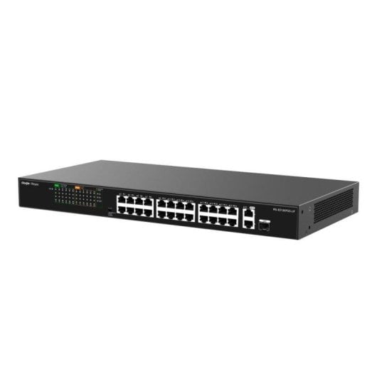 Switch Ruijie RG-ES126FGS-LP 24 Puertos Gigabit PoE+ 180 W RJ45 SFP