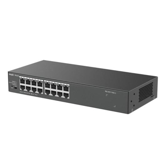 Switch Ruijie RG-ES116G-L 16 ports Gigabit Ethernet Rack Métal Sans Ventilateur