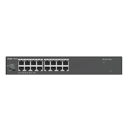 Switch Ruijie RG-ES116G-L 16 Ports Gigabit nicht verwaltet Metall Rack