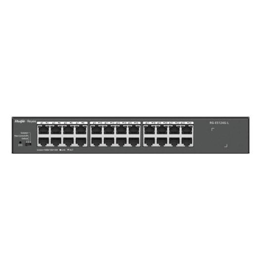 Switch Ruijie RG-ES124G-L 24 Portas Gigabit Rack L2 Não Gerido Metal
