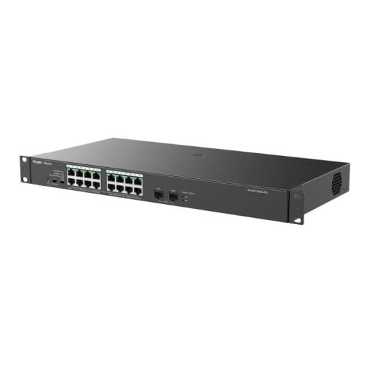 Switch Ruijie RG-ES118GS-P-L 16 Puertos PoE+ 2 SFP Compacto para Videovigilancia y Wi-Fi