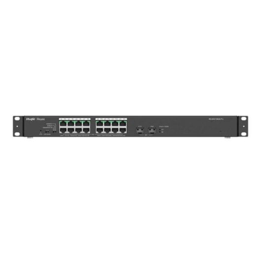 Switch Ruijie RG-ES118GS-P-L 16 Puertos PoE+ 2 SFP Compacto para Videovigilancia y Wi-Fi