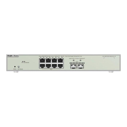 Switch Ruijie RG-NBS3100-8GT2SFP L3 8 Puertos RJ45 Hi-PoE y 2 SFP Cloud