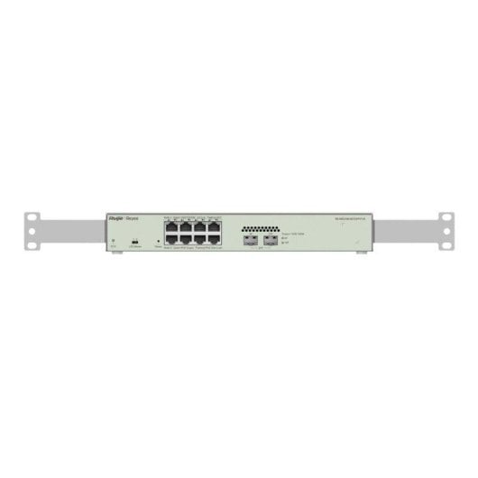 Switch gestionado Ruijie Reyee 8 puertos PoE+ Gigabit y 2 SFP, Cloud, protección 6kV