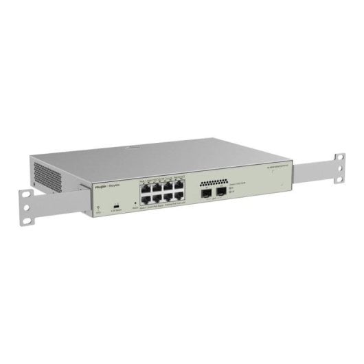 Switch gestionado Ruijie Reyee 8 puertos PoE+ Gigabit y 2 SFP, Cloud, protección 6kV