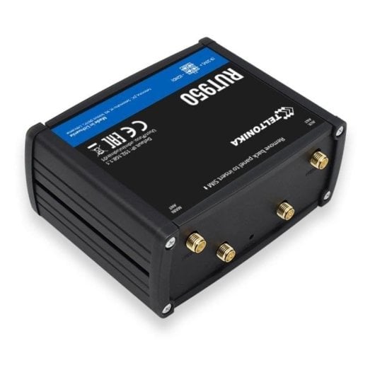 Router Teltonika RUT950 4G LTE Dual SIM 150Mbps Segurança Industrial