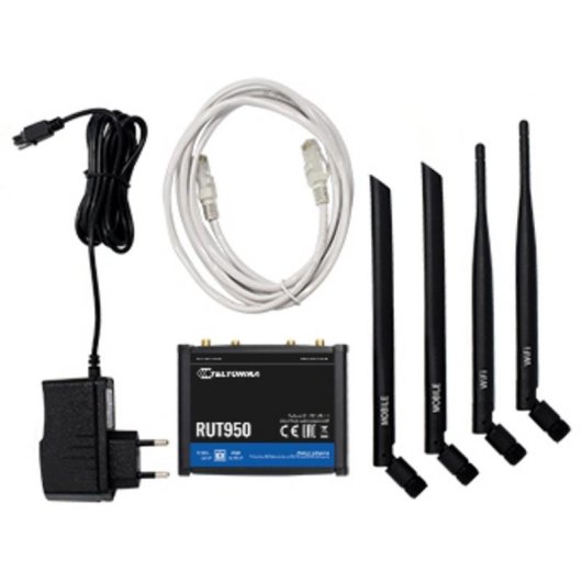 Router Teltonika RUT950 4G LTE Dual SIM 150Mbps Segurança Industrial