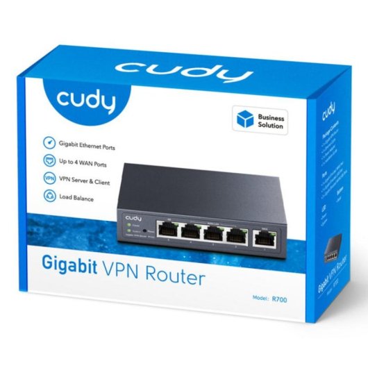Router Cudy R700 Multi-WAN VPN Ethernet Gigabit 25.000 Conexiones concurrentes y seguridad avanzada