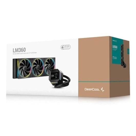 Refrigeración Líquida DeepCool LM360 360mm 3 Ventiladores LED Negra