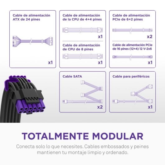 Fuente de Alimentación NZXT C750 Gold Core 750 W Certificación 80 PLUS Gold modular