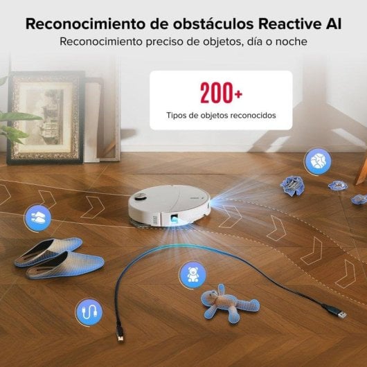 Robot Aspirador y Fregasuelos Roborock Qrevo Curv 2 Pro Navegación AI 25.000 Pa Zero-enredos