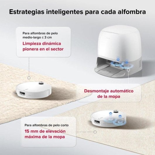 Robot Aspirador y Fregasuelos Roborock Qrevo Curv 2 Pro Navegación AI 25.000 Pa Zero-enredos