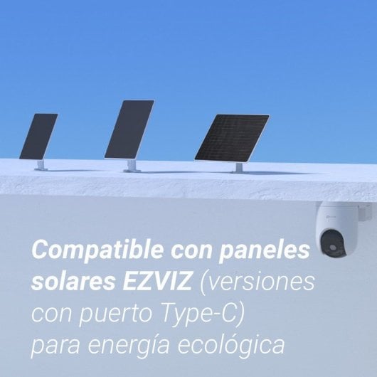 Videocamere di sorveglianza EZVIZ HB8 Lite 2K Visione Notturna Esterna IA Allarme Pannello Solare Controllo Vocale Audio Bidirezionale