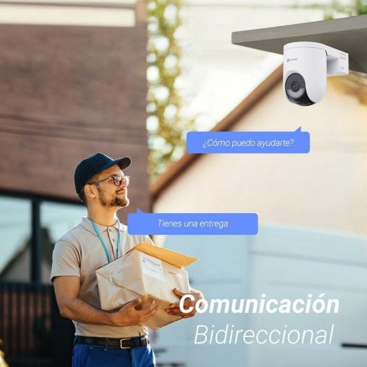 Videocamere di sorveglianza EZVIZ HB8 Lite 2K Visione Notturna Esterna IA Allarme Pannello Solare Controllo Vocale Audio Bidirezionale