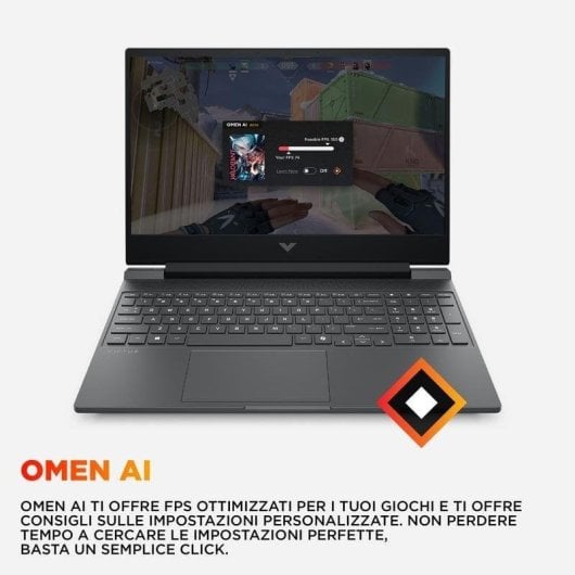Portatile HP Victus Gaming 15-fa2016nl 15.6" Intel Core i5-13420H 16GB 512GB SSD RTX 5050 Windows 11