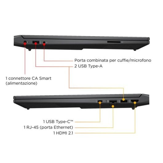 Portatile HP Victus Gaming 15-fa2033nl 15.6" Intel Core 7 240H 16GB 1TB SSD RTX 5060 Windows 11