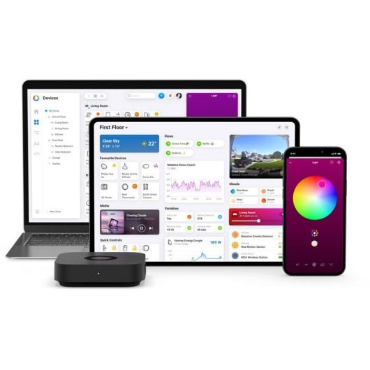 Central de Domótica Homey Pro Mini Zigbee/Ethernet/Matter/Thread com Assistentes de Voz