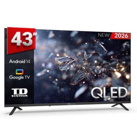 TV TD SYSTEMS QLED M43C21GLQ 43" 4K Smart TV Google Assistant Bluetooth