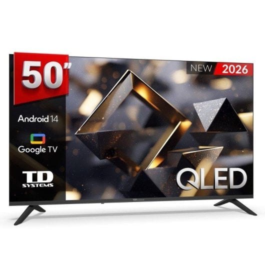TV TD Systems QLED M50C21GLQ 50" 4K Smart TV Google Assistant Android 14