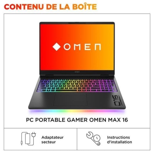 Portatil HP OMEN MAX 16-ah0036nf 16" Intel Core Ultra 9 275HX 64GB 2TB SSD RTX 5070 Ti Windows 11