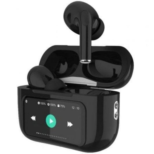 Ecouteurs Qubo TWS-400BK sans fil Bluetooth avec ANC, micro et USB-C, noirs