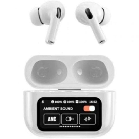 Ecouteurs Qubo TWS-400WT sans fil Bluetooth avec ANC, micro et USB-C, blancs