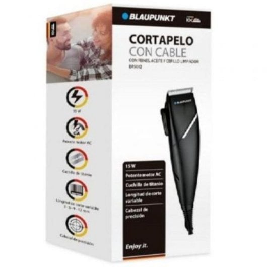 Cortapelos Blaupunkt BP5012 15 W Cuchillas de titanio 4 peines