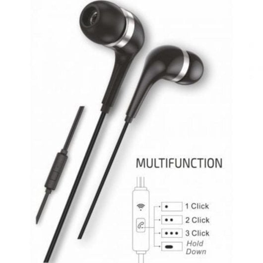 Auriculares Tech One Tech earTECH TEC1305 con cavo USB-C, Microfono, Riduzione rumore, neri