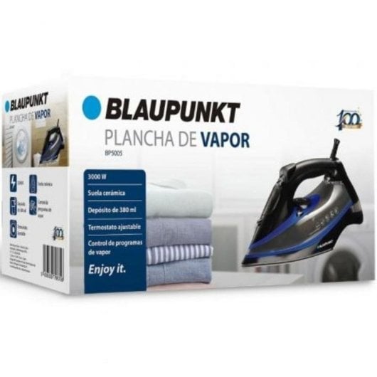 Dampfbuegeleisen Blaupunkt BP5005 3000 W Keramiksohle 380 ml Schwarz