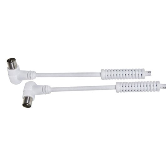 Conector Antena TV DCU 391100 90 graus Filtros Branco