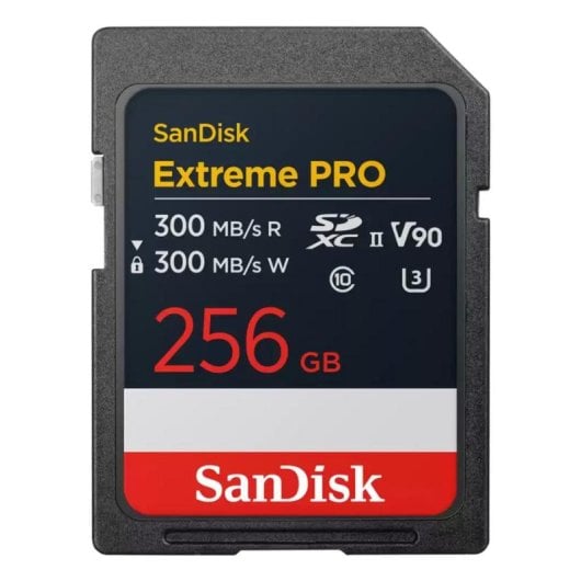 Cartao SD SanDisk Extreme PRO 256GB SDXC UHS-II 300 MB/s V90